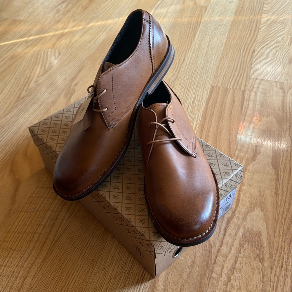 Men’s Penguin By Munsingwear Waylon Brown Leather Oxford Shoes